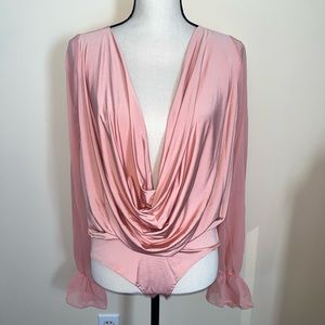 BNWT Fashion Nova Pink Bodysuit XL